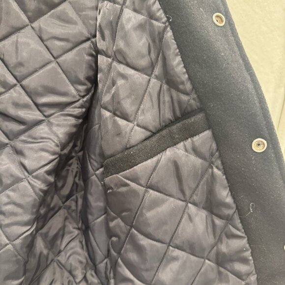 Vintage Bomber Jacket Heavy Duty Leather Knights Made In Canada Size S - Picture 7 of 12